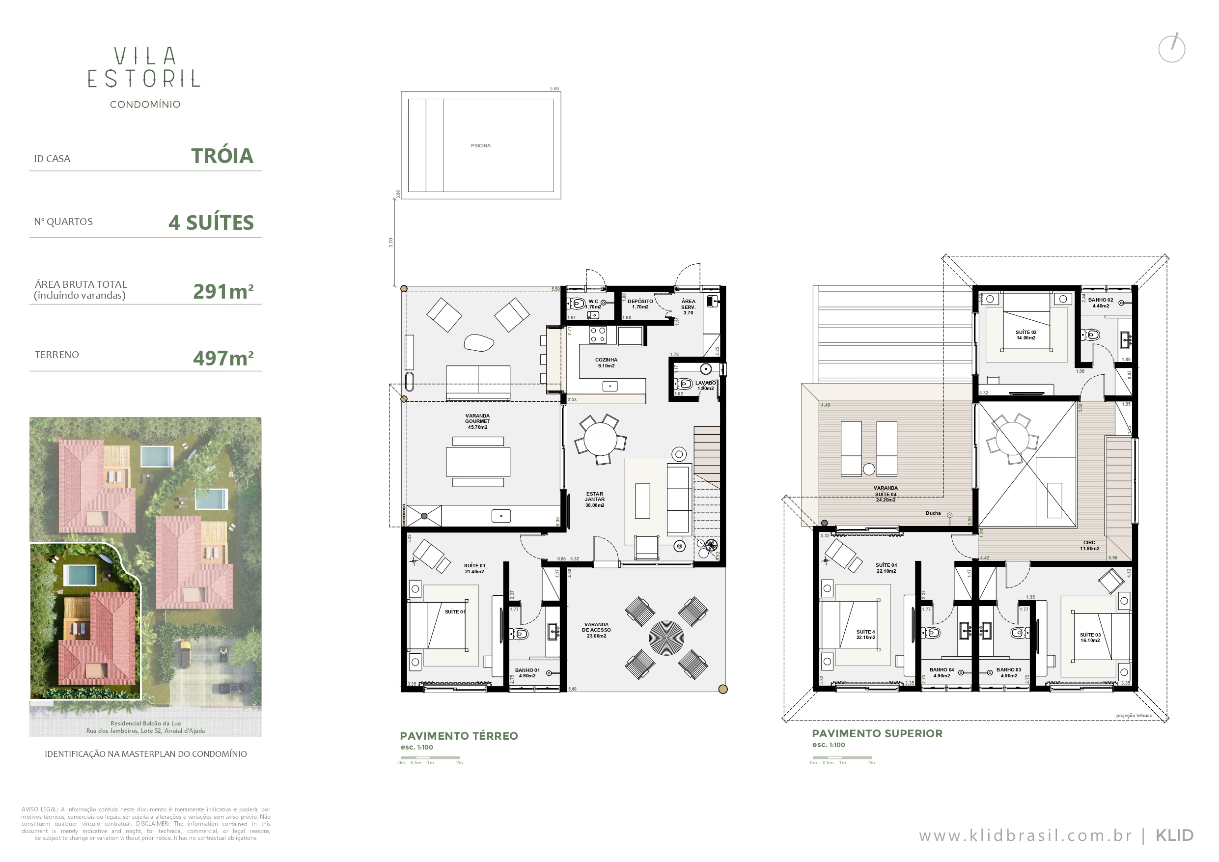 Planta de Casa Tróia